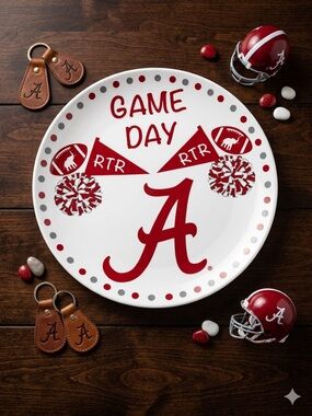 The Memory Company NCAA University of Alabama 12-Inch Ceramic Platter